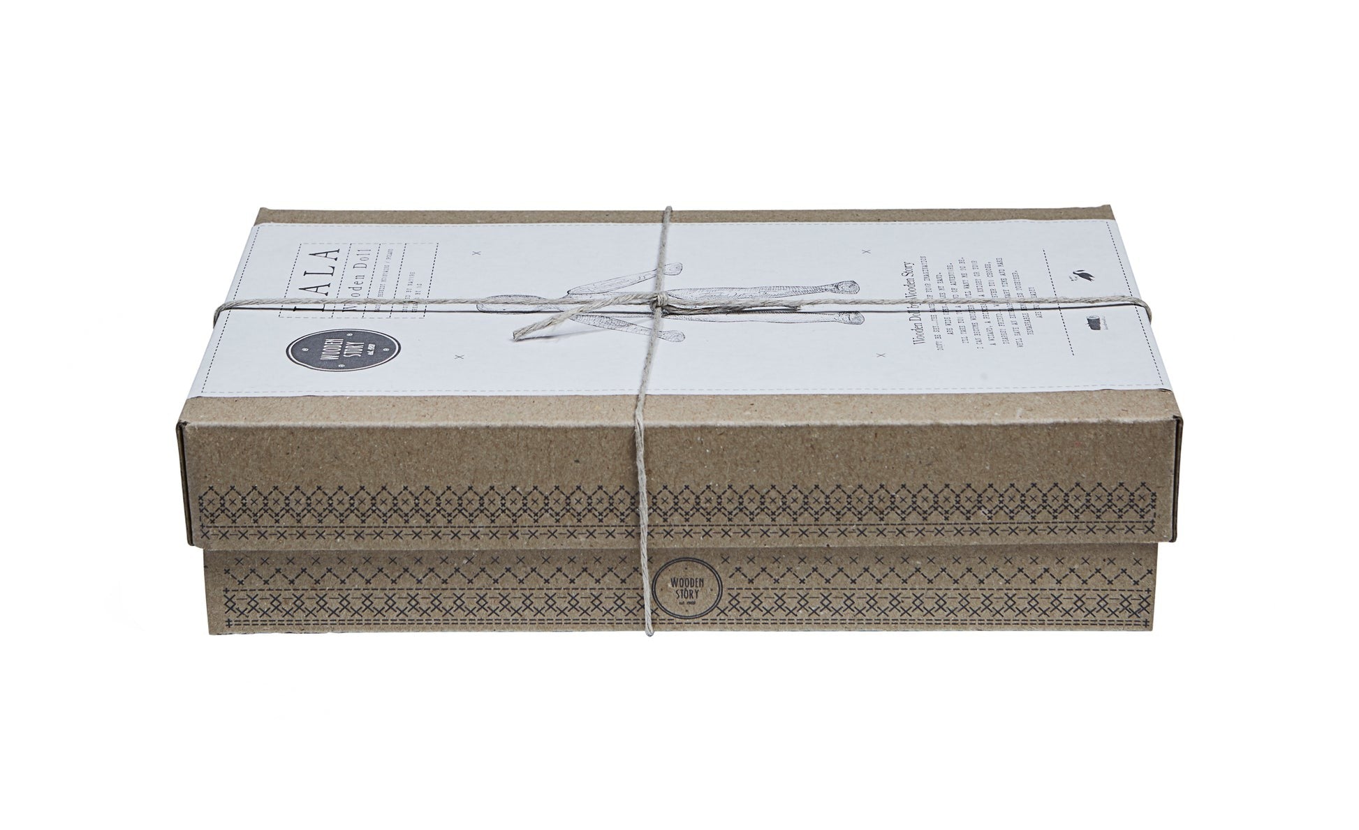 Wooden Walnut Doll with Pants