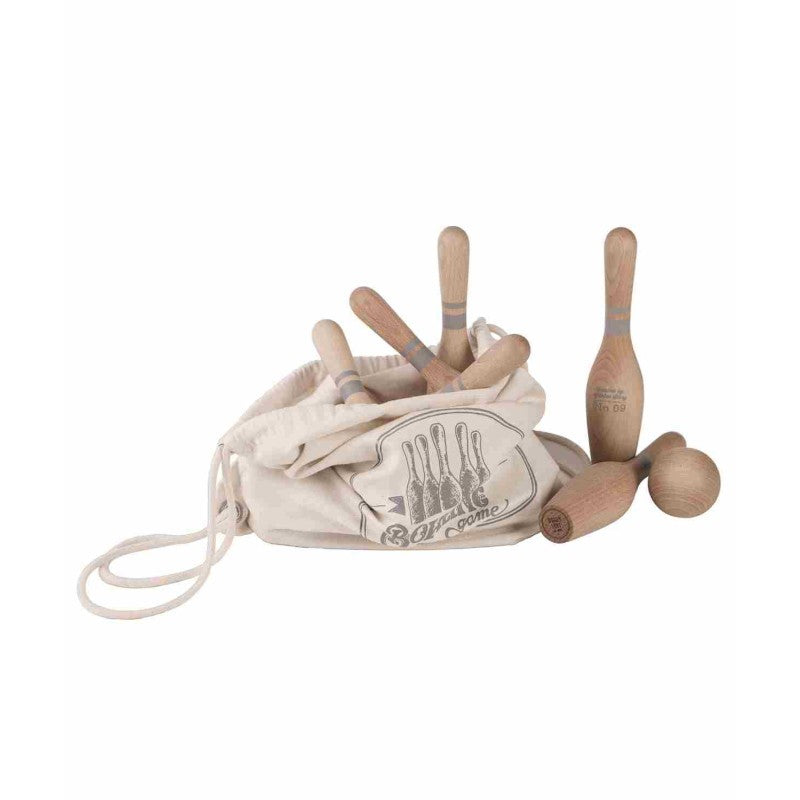 Wooden Bowling Pins - Natural